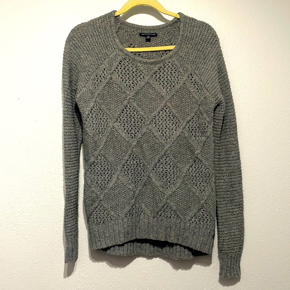 Grey American Eagle sweater size small